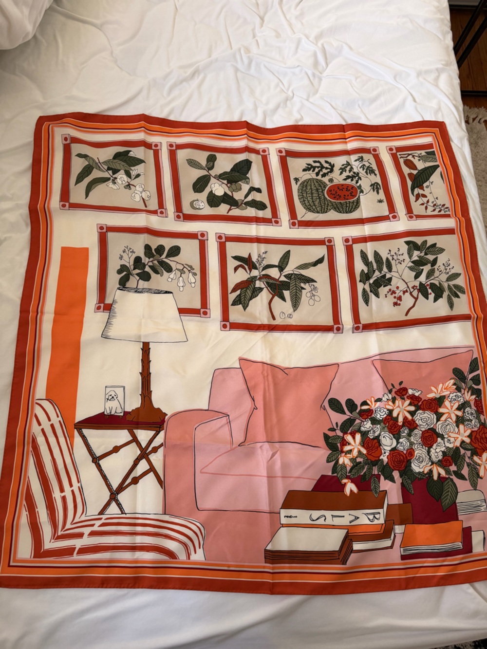 Tory Burch silk scarf 90*90